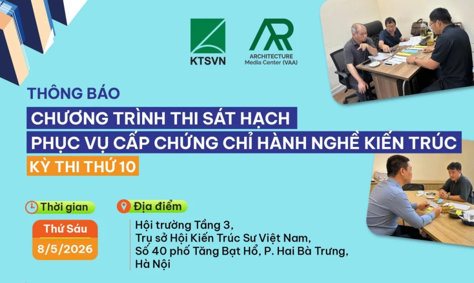 Thông báo Thi sát hạch kỳ thi thứ 10, ngày 08/5/2026